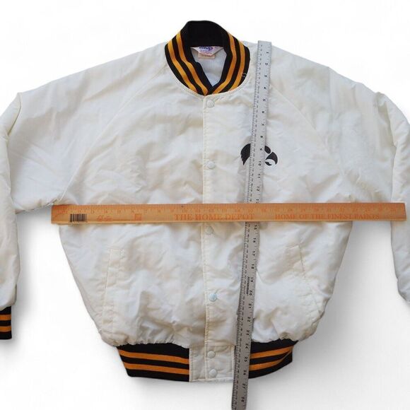 MVP Vintage 80s 90s Iowa Hawkeyes Satin Bomber Jacket Made in USA XL - Picture 5 of 7
